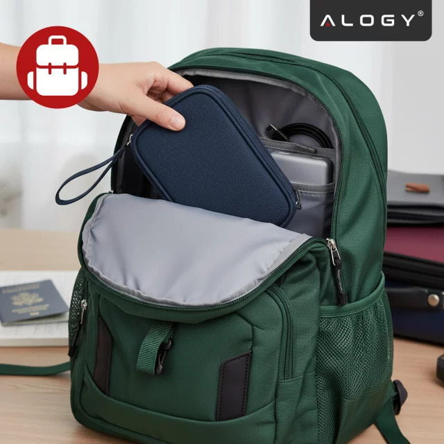 Ochranné pouzdro na notebook, MacBook Air Pro 13,3" Alogy Hard Foam Bag pro 13-14" notebooky černé