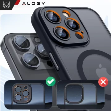 Apple iPhone 12 Pro Case Alogy MagSafe Hybrid Matte Case Matte Cover with Lens Protection Black