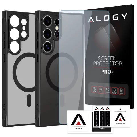 Hülle für Apple iPhone 16 Pro Max Alogy Anti-Shock Hybrid Case für MagSafe Transparent