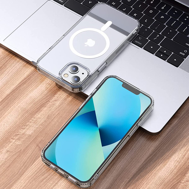Pouzdro MagSafe Alogy Ultra Slim Mag pro Qi nabíječky pro iPhone 13 Mini Transparent