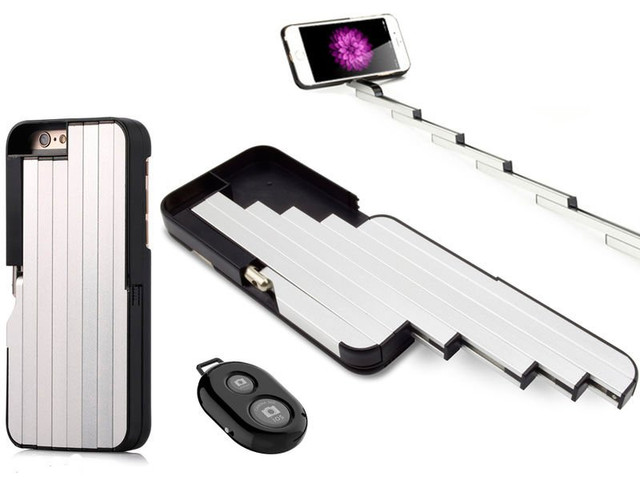 Etui Selfie Case Apple iPhone 6 / 7 / 8 / SE 2022/2020 czarny + Pilot Sterujący