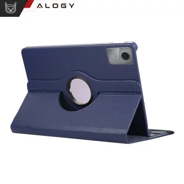 Pouzdro 360 pro Lenovo Tab M11 10,95" TB330FU / TB330XU / TB331FC otočný kryt na tablet Flip Cover Pouzdro Alogy Navy Blue