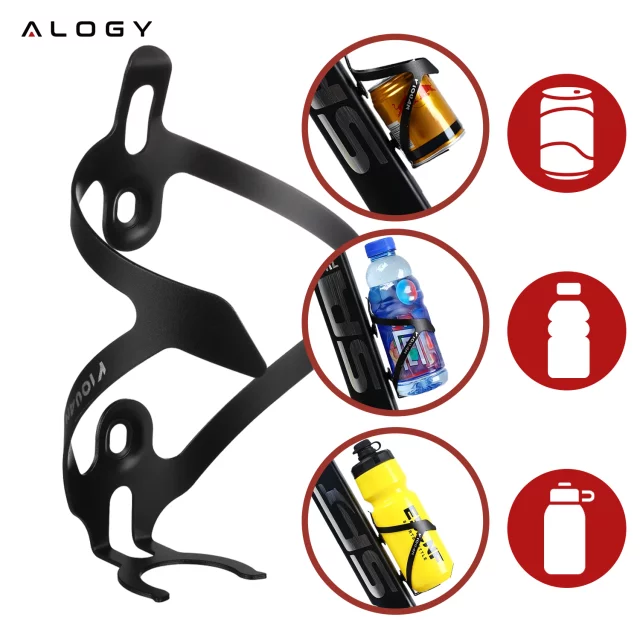 Bottle cage drink water bottle bicycle holder for bicycle bottle universal Black