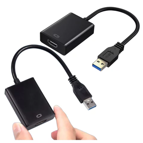 Przejściówka USB 3.0 do HDMI Alogy adapter Full HD 1080P 60HZ Hub konwerter Czarny