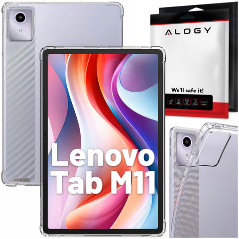 Etui Alogy Shockproof do Lenovo Tab K11 K11E 11” M11 10.95" TB330FU / TB330XU / TB331FC obudowa pokrowiec Przezroczysty