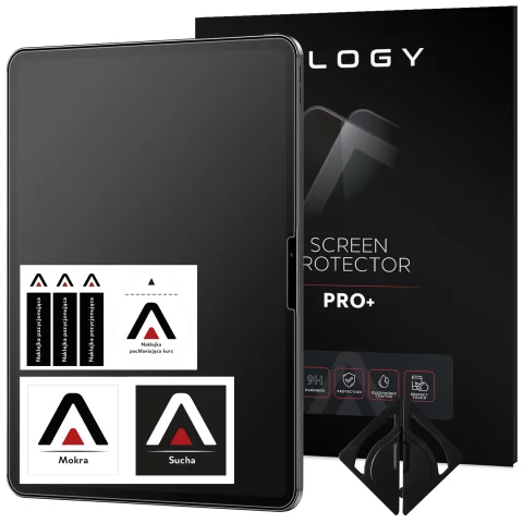 Matowe Szkło hartowane do Apple iPad Pro 13" 2024 Alogy Matte Paper-Like Screen Protector z zestawem montażowym
