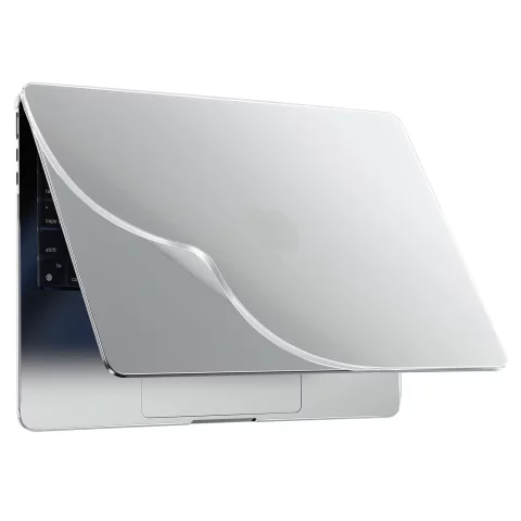 Etui ochronne do Apple Macbook Pro 14 - M1/M2/M3/M4 2021-2024 Alogy AirGuard™ Elastyczna obudowa bez odcisków palców Matowa Przezroczysta Biel