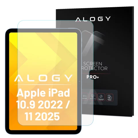 Szkło hartowane do Apple iPad 10.9 2022 / iPad 11 2025 Alogy Screen Protector Pro+ 9H na ekran z otworem