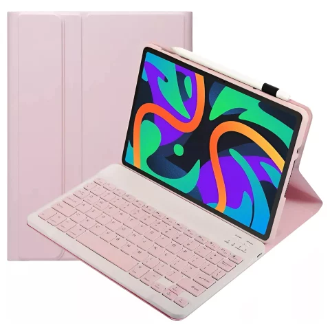 Etui ochronne z klawiaturą Alogy Keyboard case klawiatura bezprzewodowa do Lenovo Tab K11 / K11E 11” M11 10.95" TB330FU / TB330XU / TB331FC różowe