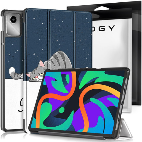 Etui ochronne do Lenovo Tab K11 / K11E 11” M11 10.95" TB330FU / TB330XU / TB331FC obudowa na tablet Case Alogy Book Cover Sleeping Cat
