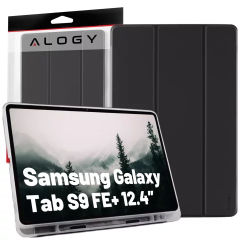 Etui ochronne do Samsung Galaxy Tab S9 FE+ 12.4" Alogy Book Cover Case obudowa na tablet Czarne